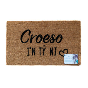 Croeso I'n Tŷ ni Door Mat | Welsh Cymraeg gift | Housewarming gift | Doormat by LPDoormats