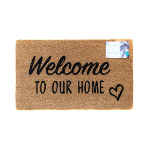 Welcome to our home Door Mat | Welcome coir doormat | Housewarming gift | Doormat by LPDoormats