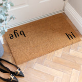 Hi Bye Door Mat | Welcome coir doormat | Housewarming gift | Doormat by LPDoormats