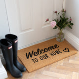 Welcome to our home Door Mat | Welcome coir doormat | Housewarming gift | Doormat by LPDoormats