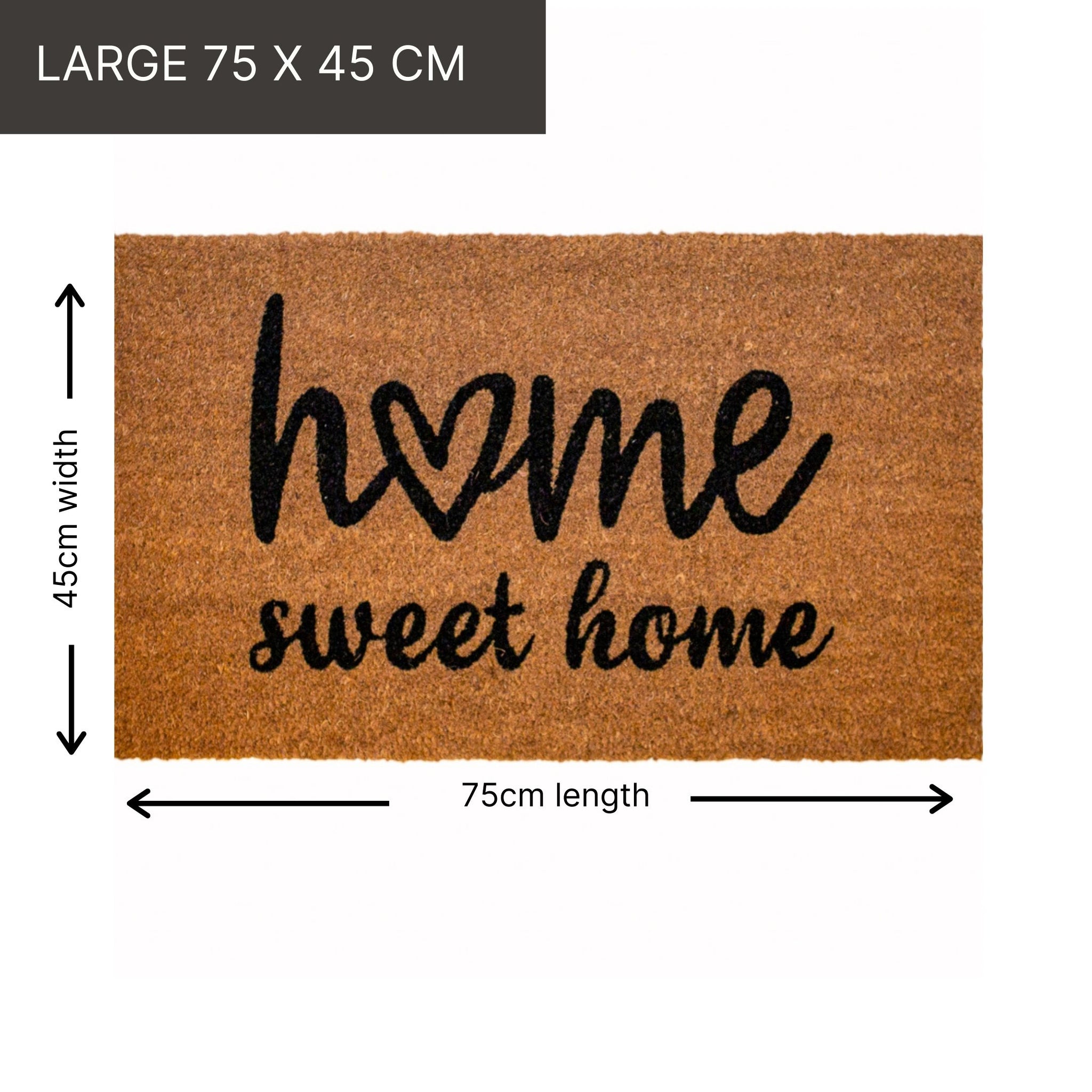 Stibadium Home Sweet Home Door Mat 30x17 Inches, Welcome Home Mats for  Front Door, Farmhouse Welcome Mat with Thick Anti-Slip PVC Backing, Coir Mat,  Welcome Mat for Entryway 