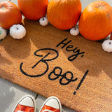 Halloween Door Mat Hey Boo  | Halloween doormat | LPDoormats