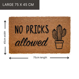 No Pricks Doormat | LP Doormats