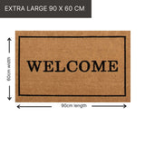 Coir Country Extra Large Door Mat "Welcome" | LPDoormats