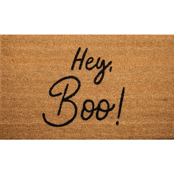 Halloween Door Mat Hey Boo  | Halloween doormat | LPDoormats