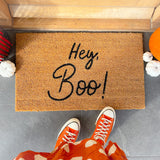 Halloween Door Mat Hey Boo  | Halloween doormat | LPDoormats