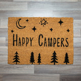 happy campers door mat