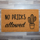 No Pricks Doormat | LP Doormats