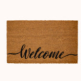 welcome coir doormat