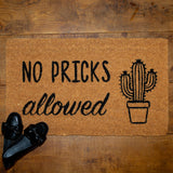 No Pricks Doormat | LP Doormats