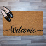 welcome door mat