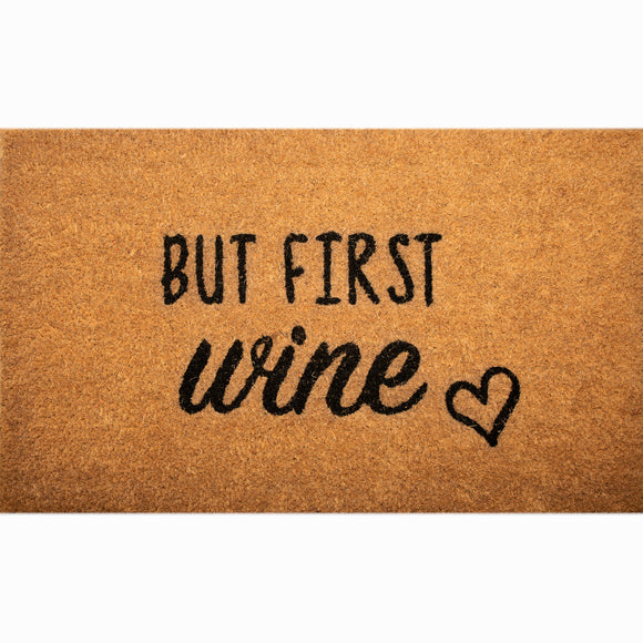 But First Wine Doormat | LP Doormats