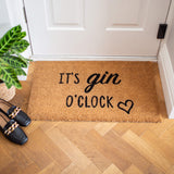 It's gin o'clock funny Doormat | LP Doormats