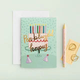 Welsh Birthday Card - Pen-blwydd Hapus - Happy Birthday card in Welsh